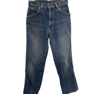 Lee‎ High Waisted Jeans Medium Wash Denim Straight Leg Womens Size